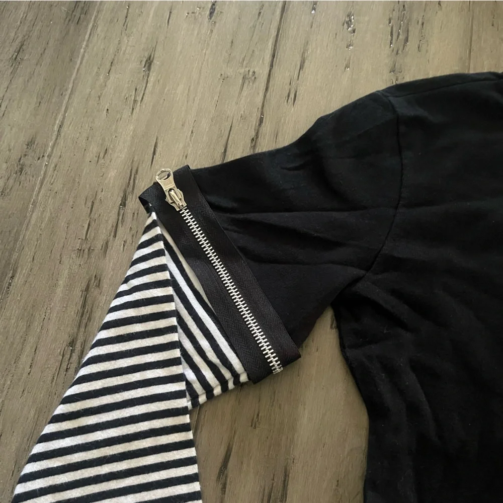 RARE MT:2 Long Sleeve Top Black and White Size Small - Picture 4 of 4